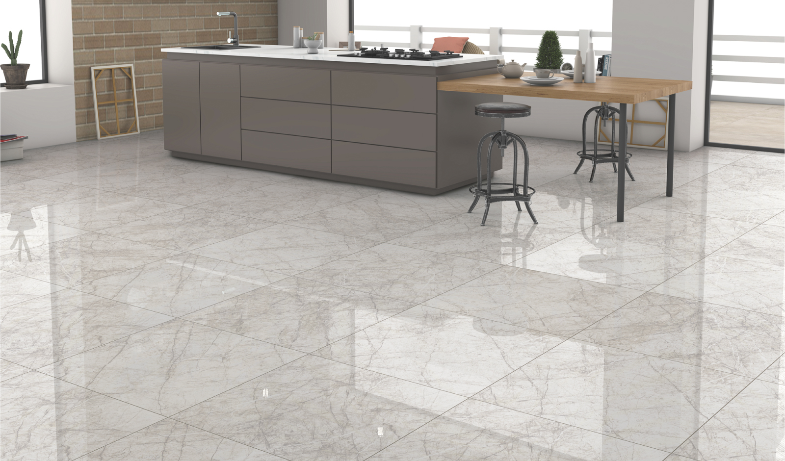 60X60 KRISTAL LIGHT RECT CJ 1.44 M2