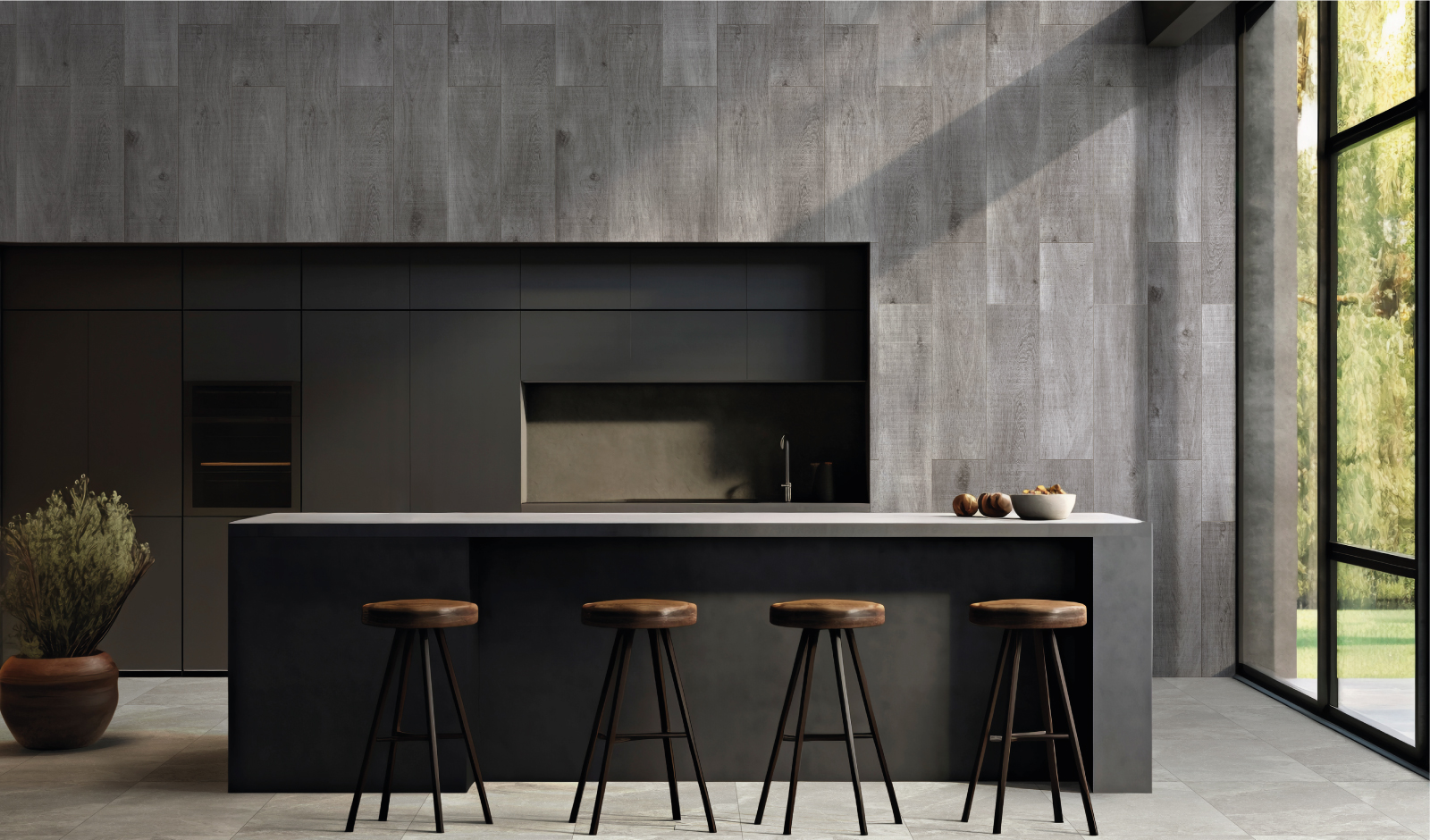 22X90 WOODLINE SMOKE RECT CJ 1.19 M2