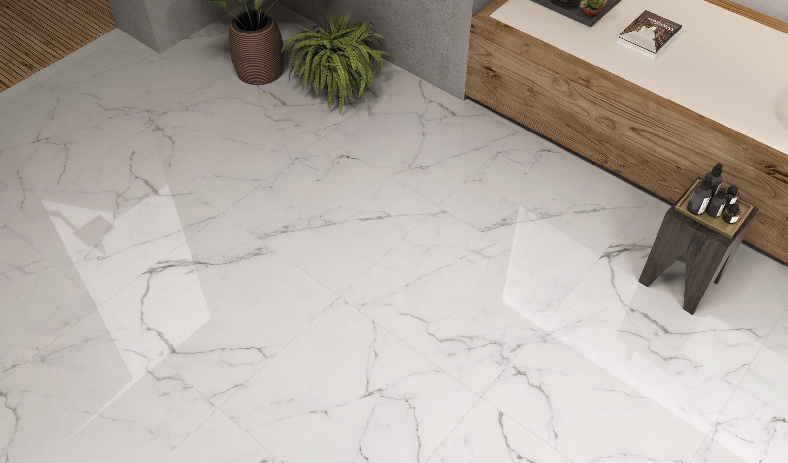 60X60 STATUARIO RECT CJ 1.44 M2